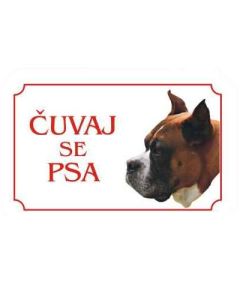 Kozmo: Tabla Čuvaj se psa, Boxer latinica