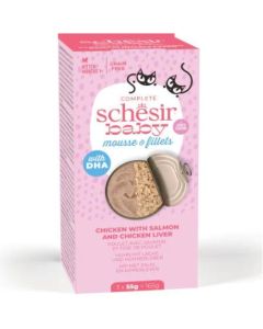 Schesir: Hrana za mačiće u vidu musa Baby Cat Multipack Mousse, 3 x 55 gr
