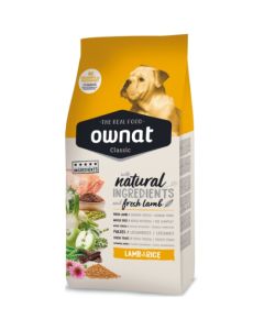 Ownat Classic: Hrana za odrasle pse Adult Jagnjetina i Pirinač, 20 kg