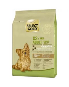 Select Gold: Hrana za odrasle pse minijaturnih rasa Sensitive XS Adult Jagnjetina, 1 kg