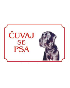 Kozmo: Tabla Čuvaj se psa, Doga latinica