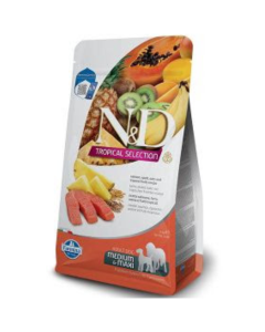 N&D Tropical: Hrana za odrasle pse srednjih i velikih rasa Medimu/Maxi Adult, Losos, 10 kg