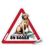 Watchdog: Nalepnica  za auto Labrador Beli