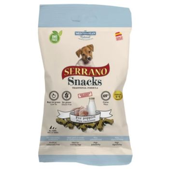Mediterranean Natural: Poslastica za štence Serrano Snacks, 100 gr