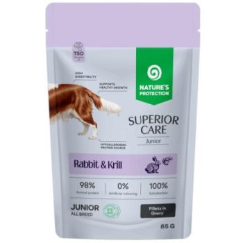 Nature’s Protection: Preliv za mlade pse bez žitarica  Junior, 85 gr x 12 kom