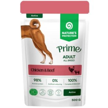 Nature’s Protection Prime: Preliv za aktivne pse Adult Active, 85 gr x 12 kom