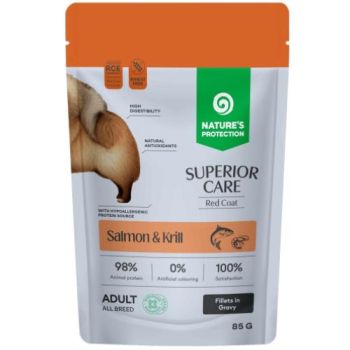 Nature’s Protection: Preliv za riđe pse bez žitarica Adult Red Coat , 85 gr x 12 kom